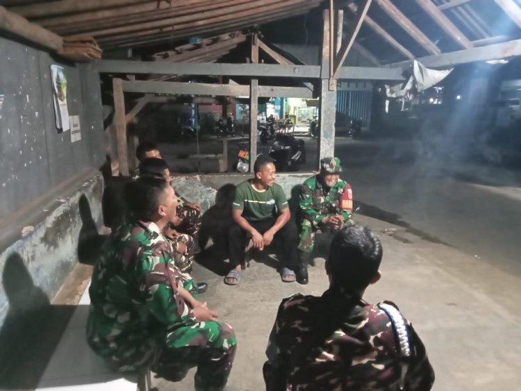 Babinsa Madukara Bersama Kokam Wujud Sinergi Jaga Kamtibmas