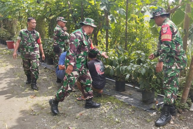 Serka Supriyanto dan Tokoh Masyarakat Siapkan Prajurit Hijau Anti-Longsor