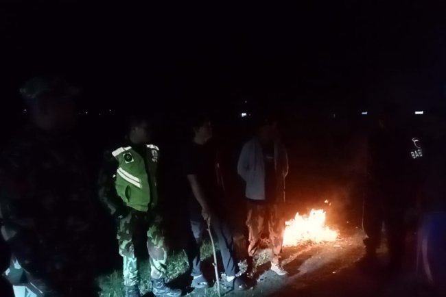 Babinsa Koramil 06 Kalibening Aktif  Laksanakan Patroli Siskamling