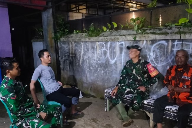 Babinsa Laksanakan Patroli bersama Tokoh Masyarakat dan Ormas