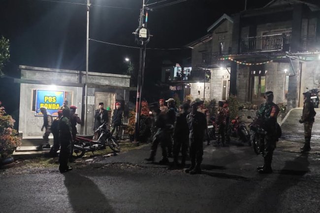 Koramil 16 Pejawaran Gelar Patroli Bersama Komponen Masyarakat