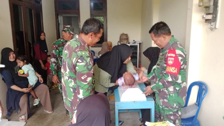 Babinsa Monitoring Posyandu Balita
