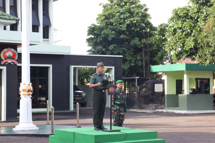 Upacara 17-an Kasdim Bacakan Amanat Panglima TNI di Makodim 0704 Banjarnegara