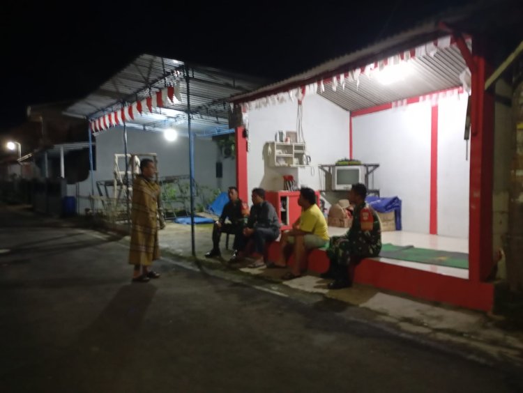 Anggota Koramil 13 Banjarmangu Melaksanakan Patroli