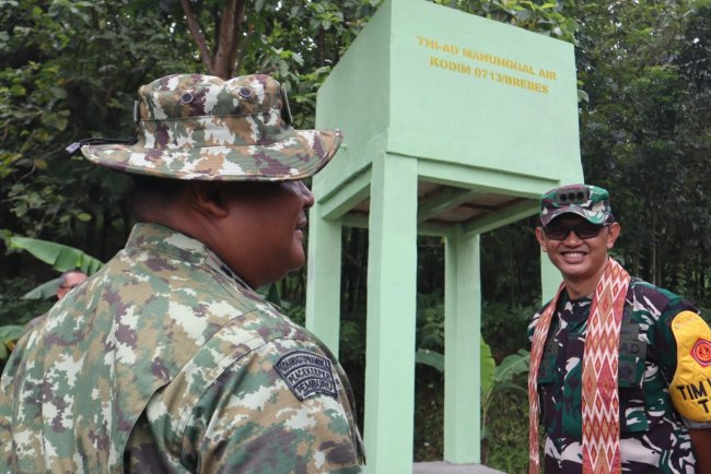 Capaian 100 Persen, Tim Wasev TMMD Ke-127 Apresiasi Program Air Bersih Kodim 0713/Brebes