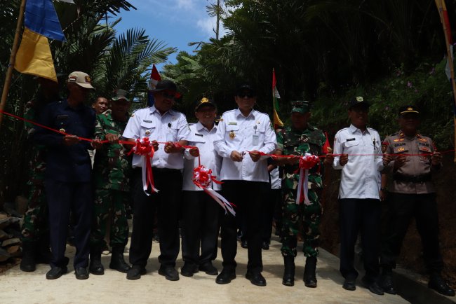 TMMD Sengkuyung Tahap I 2026 Ditutup Warga Pegentan Kini Nikmati Akses Jalan Lebih Baik