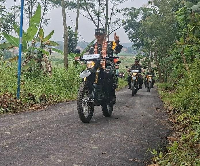 Tim Wasev Tinjau Pelaksanaan TMMD Ke-127 Kodim 0713/Brebes di Desa Cikuya