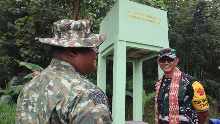 Capaian 100 Persen, Tim Wasev TMMD Ke-127 Apresiasi Program Air Bersih Kodim 0713/Brebes