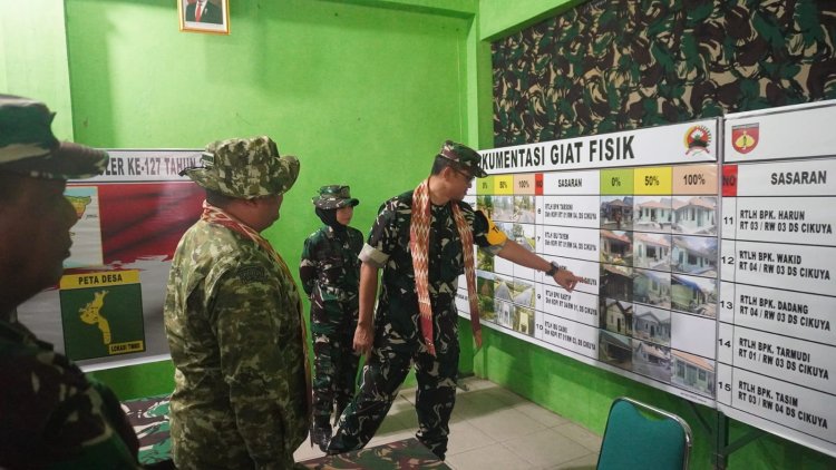 Pastikan Keakuratan Data, Tim Wasev Cek Poskotis TMMD-127 Brebes