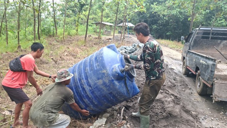 Sosok Serda Eko Sutrisno, Dibalik Pembangunan Desa Cikuya