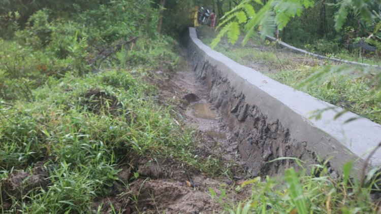 Perkokoh Akses Desa, Pembangunan Talud Jalan TMMD Reguler ke-127 Brebes Tuntas 100 Persen