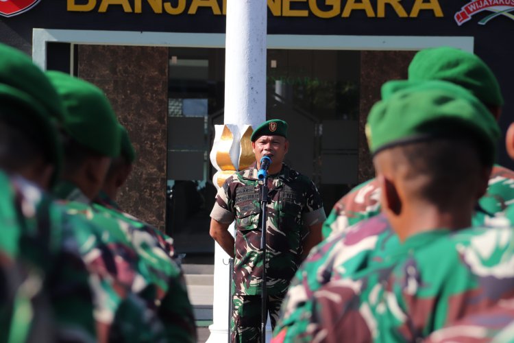 Apel Kembali Cuti Lebaran Dandim Banjarnegara Tekankan Disiplin dan Tanggung Jawab