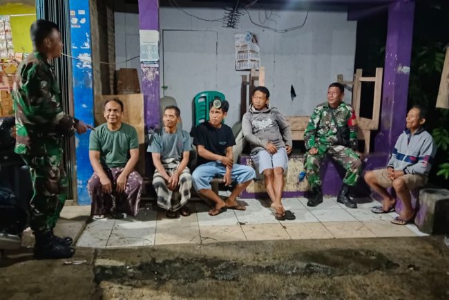 Koramil 09 Susukan Gelar Patroli Malam, Guna Tingkatkan Kamtibmas