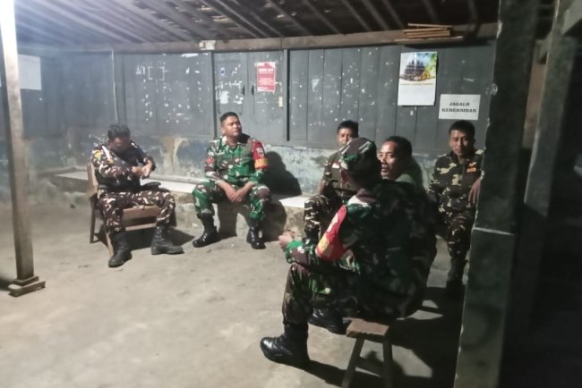 Babinsa dan Aparat keamanan Desa Bersatu Ciptakan Lingkungan Aman dan Nyaman