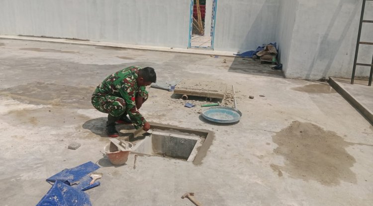 Babinsa Dampingi Pembangunan KDKMP Desa Pagelak