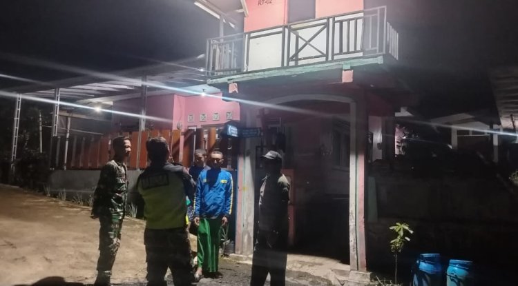 Patroli Malam, Koramil 17/Wanayasa Tingkatkan Keamanan Wilayah