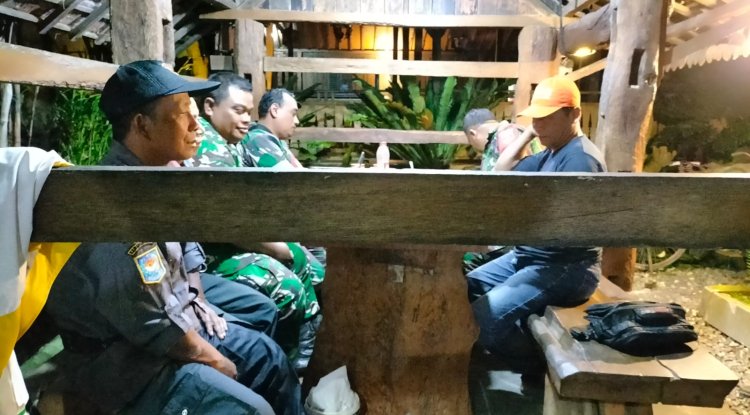 Babinsa Koramil 01 Banjarnegara Laksanakan Patroli Pos Kamling