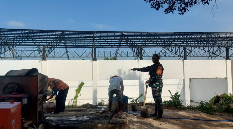 Babinsa Koramil 01 Banjarnegara Awasi Pembangunan KDKMP di Kelurahan Sokanandi