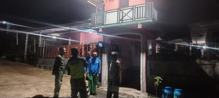 Patroli Malam, Koramil 17/Wanayasa Tingkatkan Keamanan Wilayah