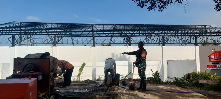 Babinsa Koramil 01 Banjarnegara Awasi Pembangunan KDKMP di Kelurahan Sokanandi