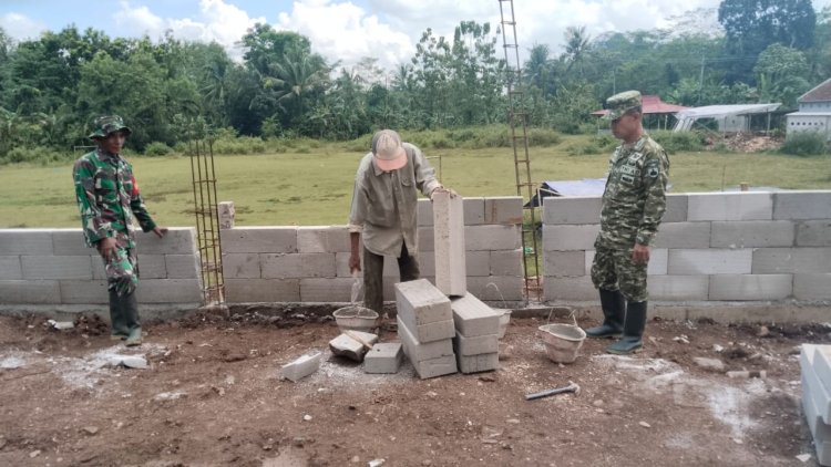 Pastikan Progres Berjalan Baik Pgs Danramil 03 Wanadadi Tinjau KDKMP Desa Kasilib