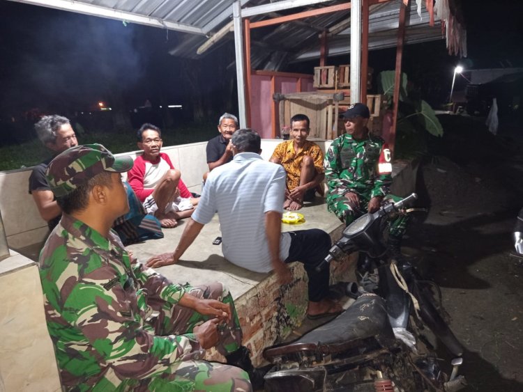 Serka Suyadi Risman Laksanakan Patroli Siskamling Di Desa Pucang