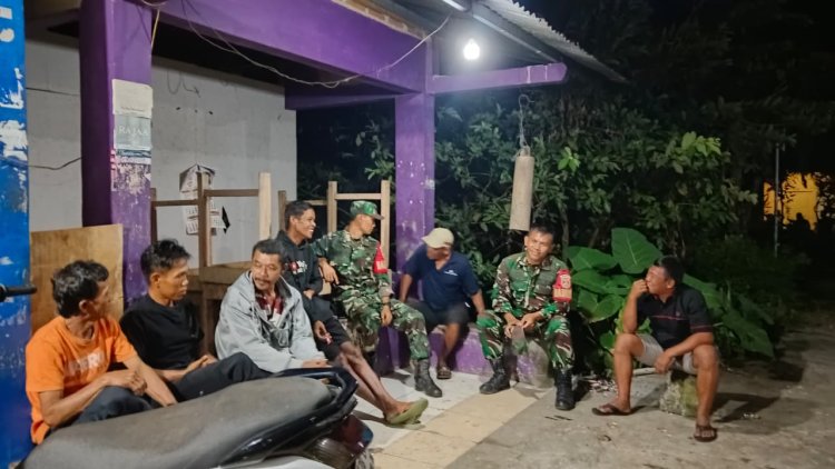 Koramil 09 Susukan Laksanakan Patroli Malam Tingkatkan Kamtibmas di wilayah Susukan