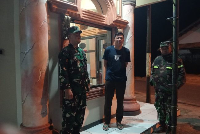 Berikan Rasa Aman Dan Nyaman Koramil Rutin Laksanakan Patroli Malam