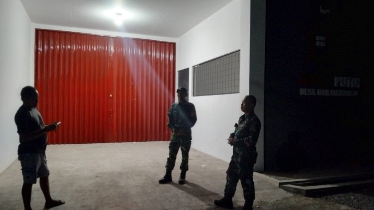 Babinsa Koramil 13 Banjarmangu Melaksanakan Patroli Bersama dengan Linmas dan Pemdes