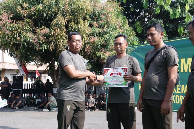 Semarak HUT ke-81 RI Kodim 0704/Banjarnegara Pererat Kebersamaan Lewat Lomba