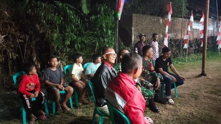 Babinsa Melaksanakan Pam Dalam Rangka  Peringatan Hut Ri Ke 81 Di Desa Kutayasa