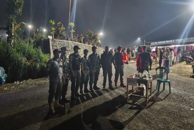 Koramil 16/Pejawaran Gelar Patroli Bersama Komponen Masyarakat