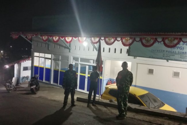Babinsa Koramil 18/Pagentan Adakan Patroli Malam Untuk Memastikan Keamanan Wilayah