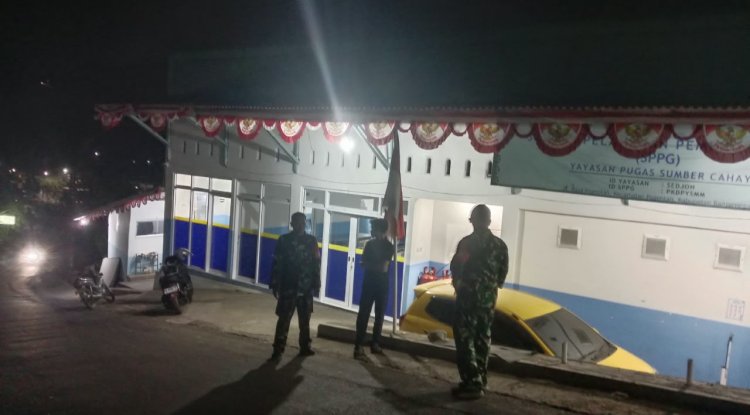 Babinsa Koramil 18/Pagentan Adakan Patroli Malam Untuk Memastikan Keamanan Wilayah