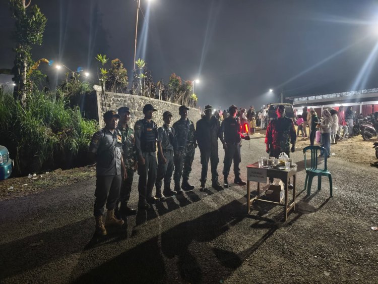 Koramil 16/Pejawaran Gelar Patroli Bersama Komponen Masyarakat