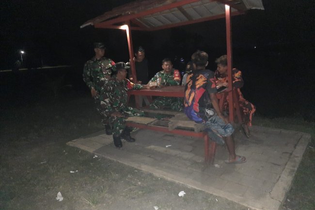 Sinergi Koramil 03/Wanadadi Ormas PP dan Hansip Gelar Patroli Keamanan di Obyek Wisata Sekong