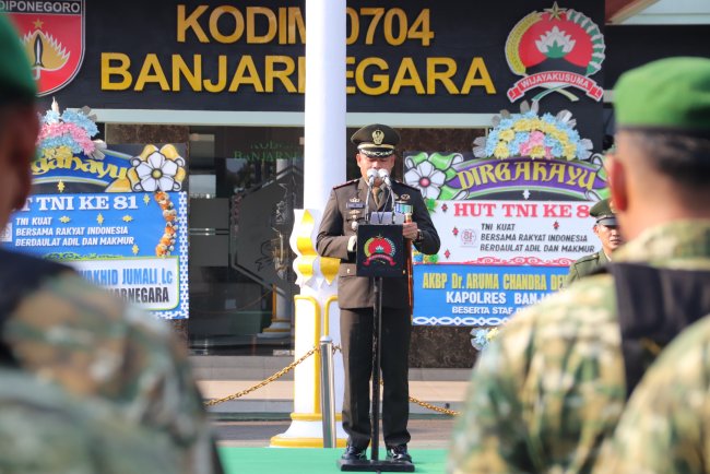 HUT ke-81 TNI Dandim Banjarnegara Tekankan Pengabdian PRIMA dan Profesionalisme Prajurit