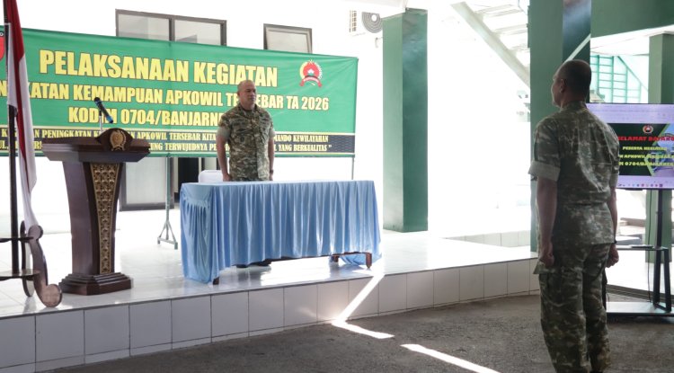 Dandim Banjarnegara Buka Kegiatan Peningkatan Kemampuan Apkowil Tersebar TA 2026