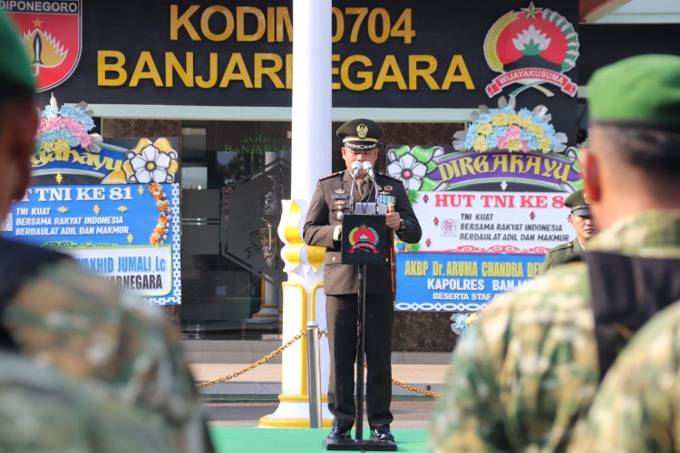 HUT ke-81 TNI Dandim Banjarnegara Tekankan Pengabdian PRIMA dan Profesionalisme Prajurit