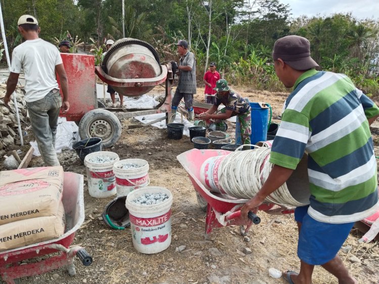 Bakti TNI AD untuk Rakyat, Kodim 0709/Kebumen Percepat Pembangunan Jalan dan Sumur Bor