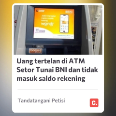 Tarik tunai BNI gagal Tapi Saldo Malah terpotong dan uang tetap tidak keluar