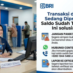 Solusi transaksi di BRImo sedang diproses tapi saldo sudah terpotong Ini solusinya ya