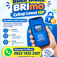 Begini cara mengatasi brimo terblokir salah pin 3 kali